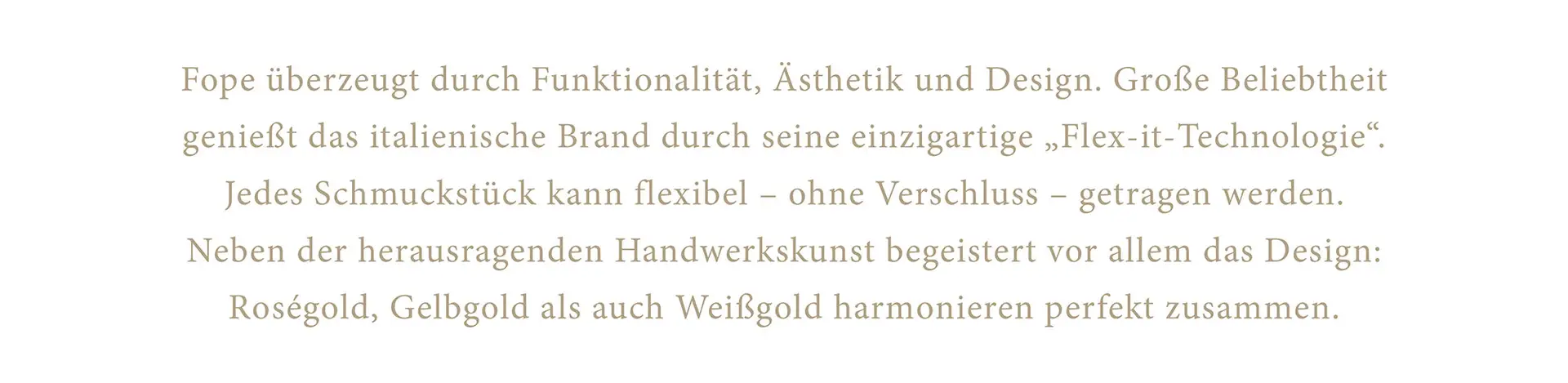 Schmuck von Fope bei Juwelier Laerbusch in Mülheim an der Ruhr