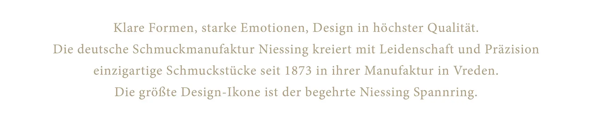 Schmuck von Niessing bei Juwelier Laerbusch in Mülheim an der Ruhr